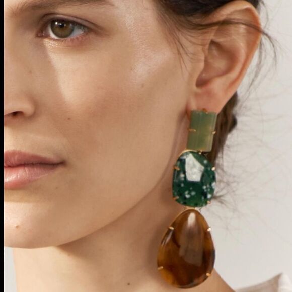 Bohemian drop earrings A541 - Picture 1 of 4